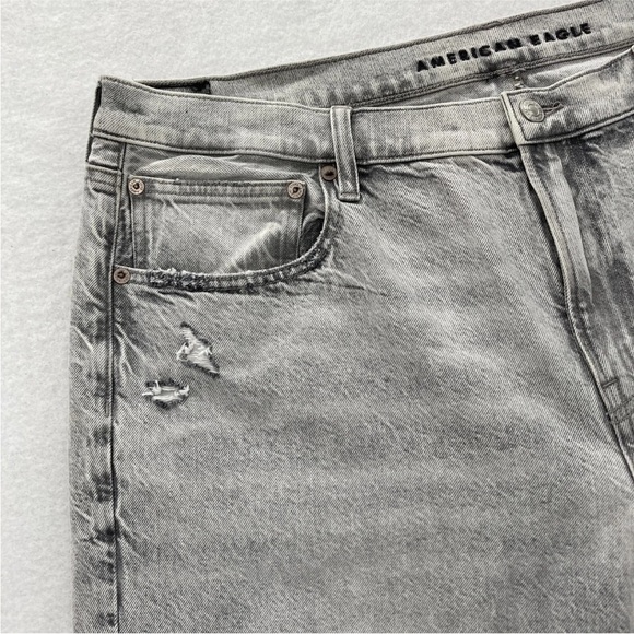 American Eagle Outfitters Gray Distressed Jeans - Picture 4 of 6